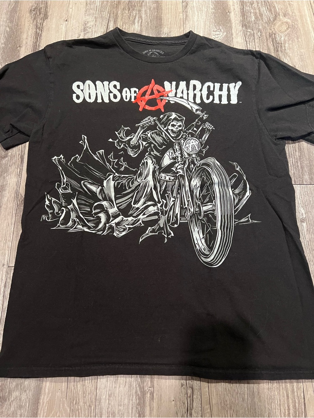 Sons of Anarchy black biker tee, Size M